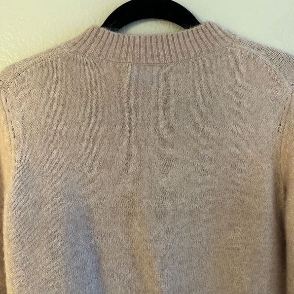 All Saints Light Pink Alpaca Wool Crew Neck Sweater - Picture 4 of 4